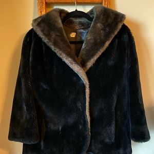 Borgana Vintage faux fur coat